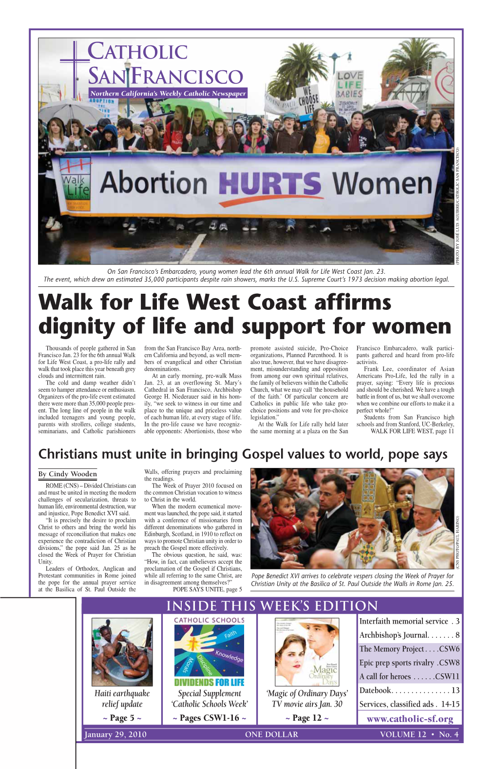 Walk for Life West Coast Affirms Dignity of Life and Support for Women