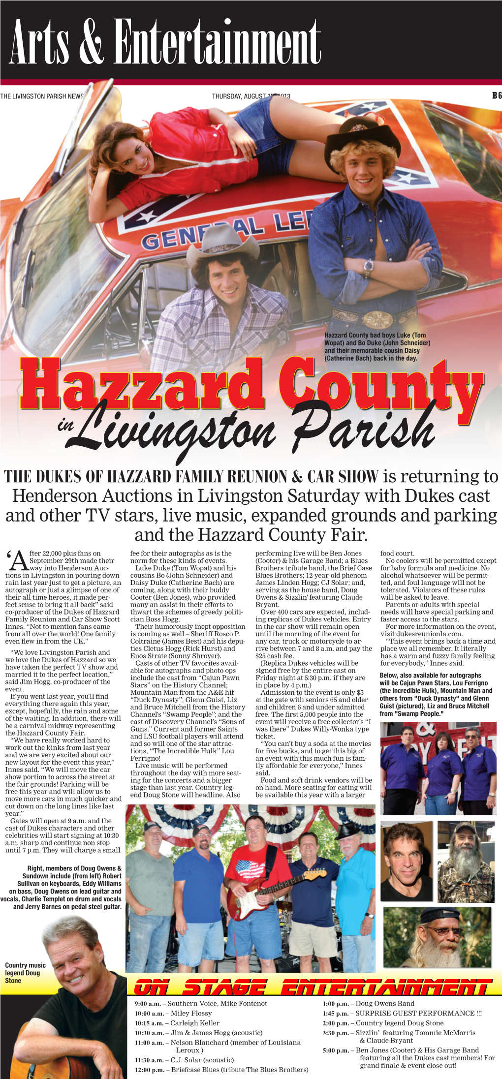 THE DUKES of HAZZARD FAMILY REUNION & CAR SHOW Is