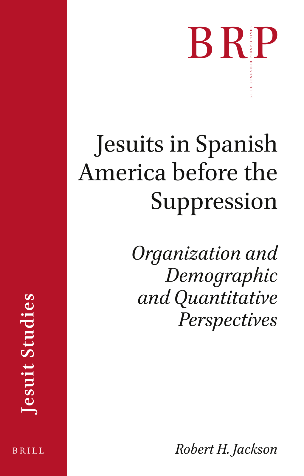 Brill Research Perspectives in Jesuit Studies