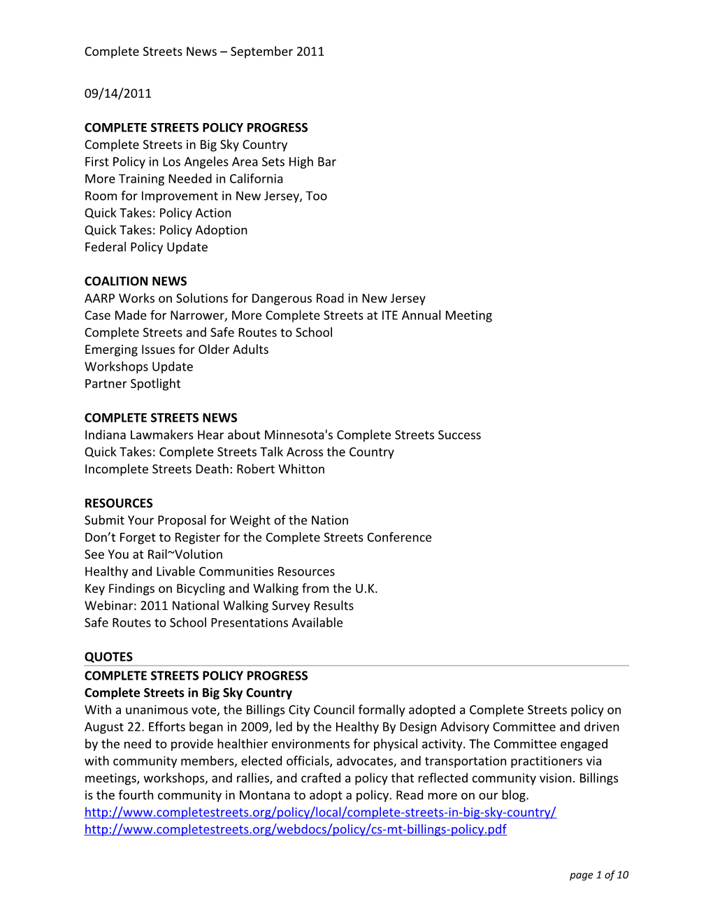 Complete Streets Policy Progress s2