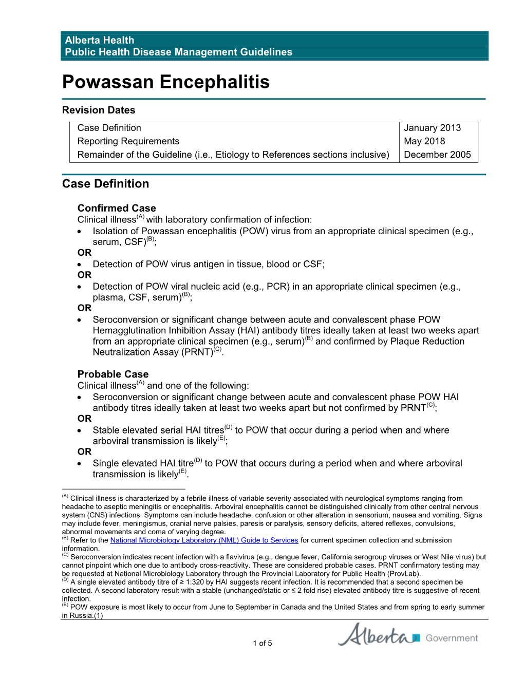 Powassan Encephalitis