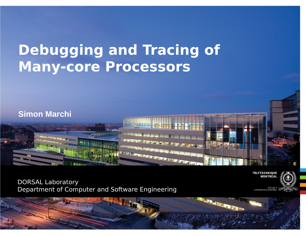 Debugging and Tracing of Many-Core Processors