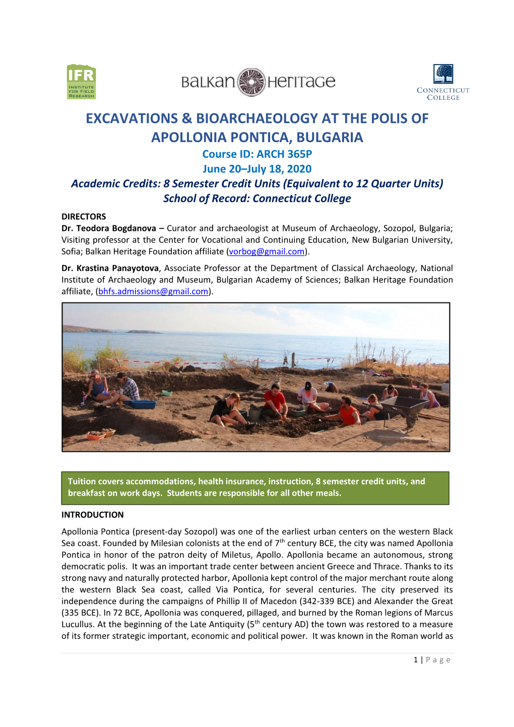 Excavations & Bioarchaeology at The