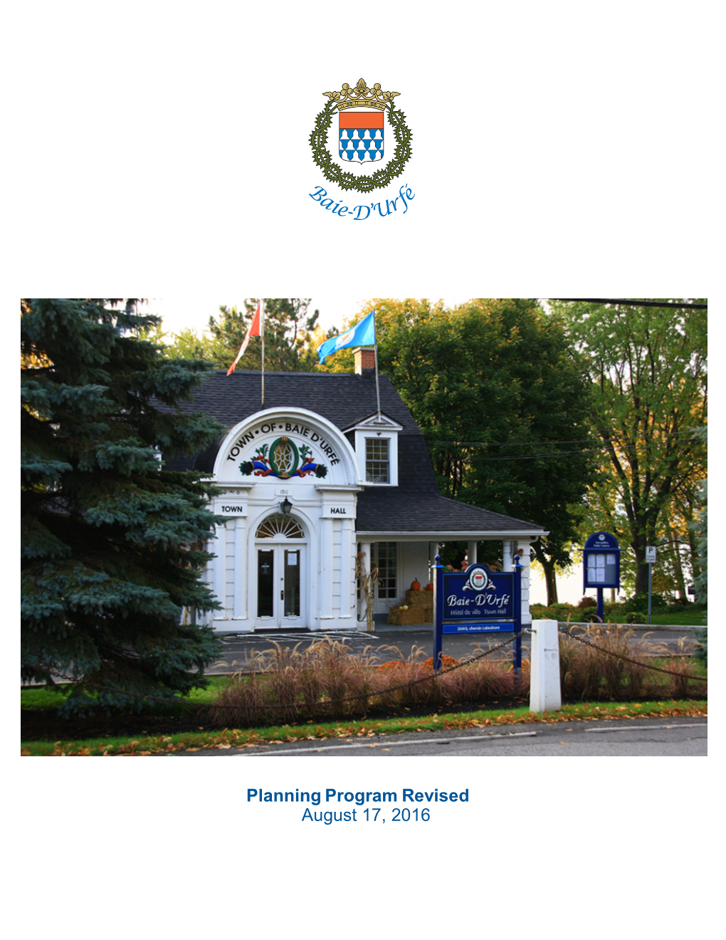 Planning Program Revised August 17, 2016