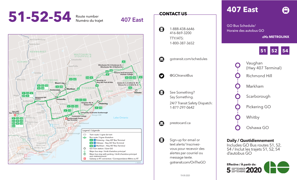 51-52-54 Route Number