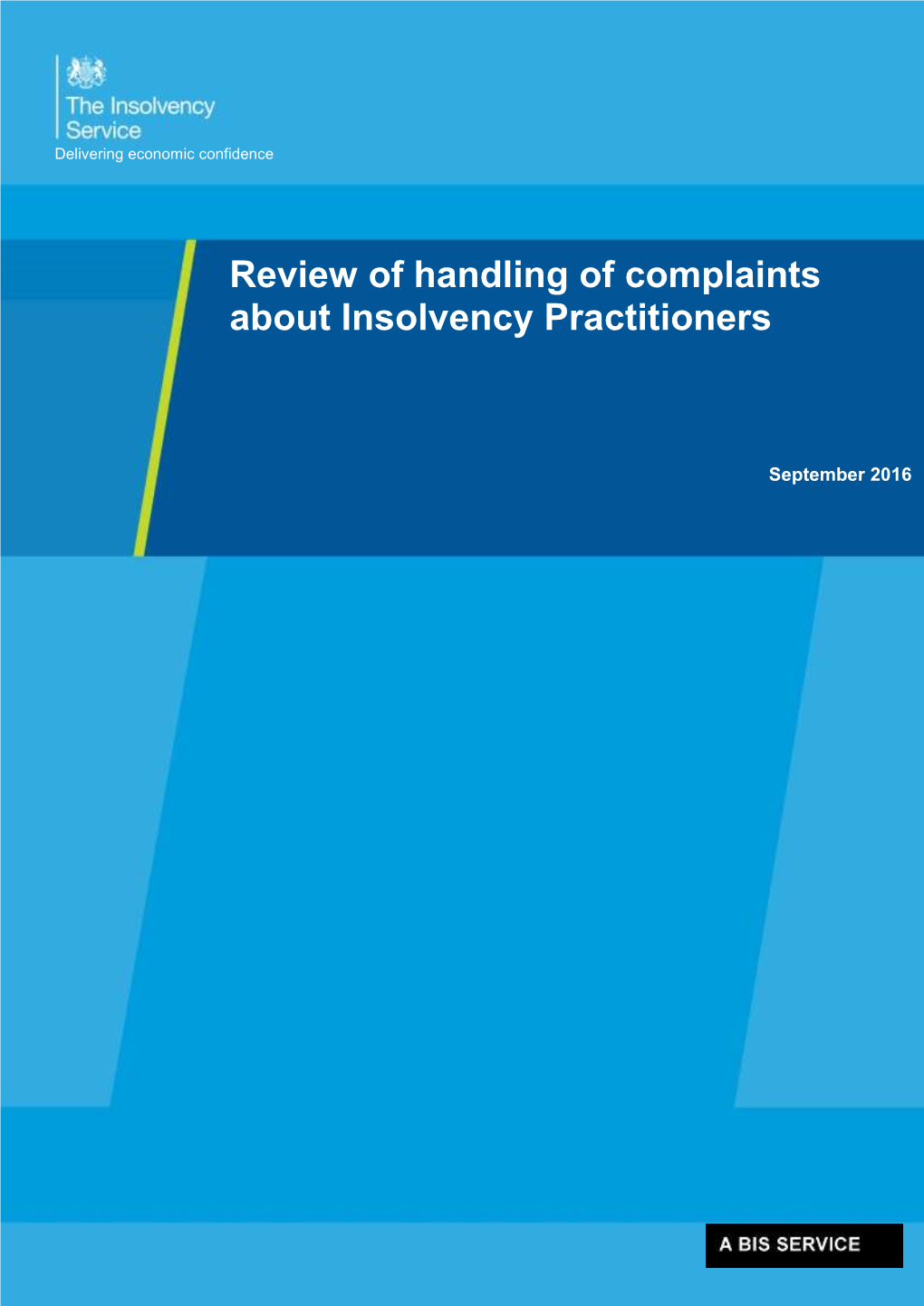 Review of Handling of Complaints About Insolvency Practitioners