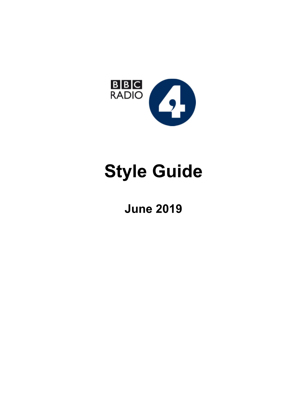 Radio 4 Style Guide