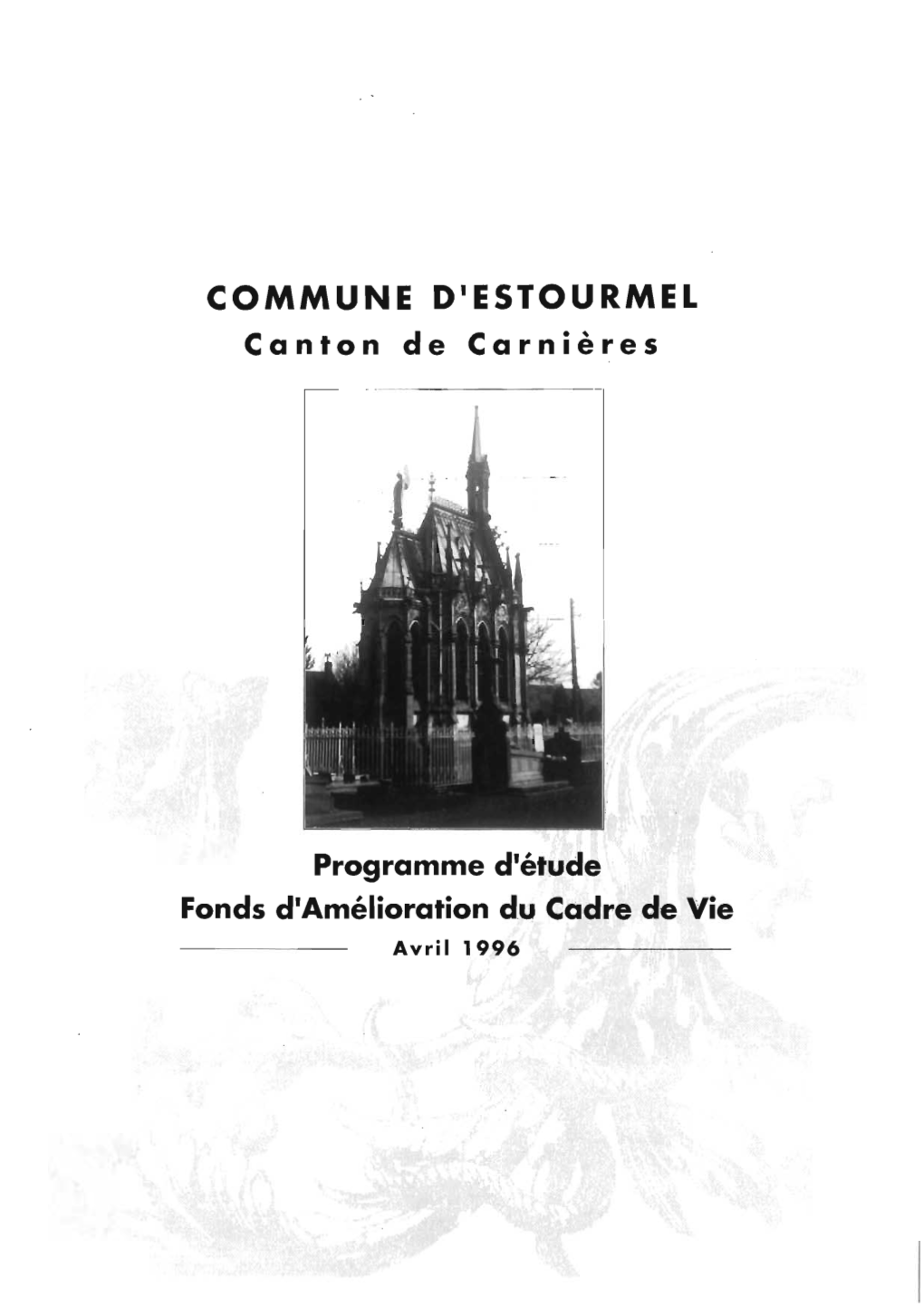 Programme D'étude Amélioration Cadre De Vie Estourmel