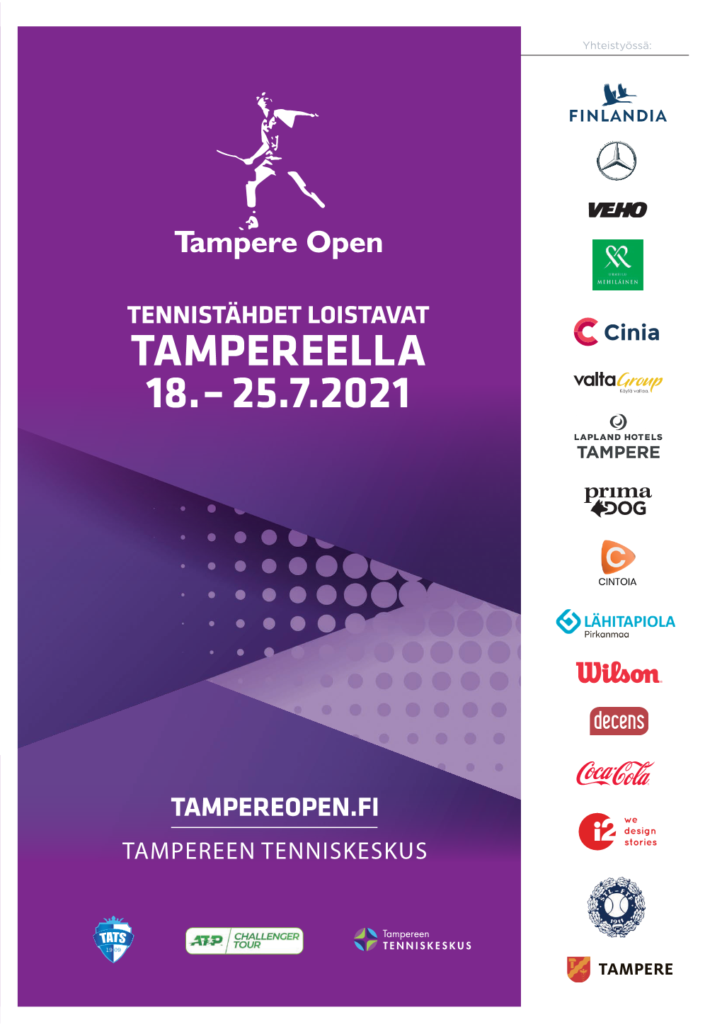 TAMPEREELLA 18. – 25.7.2021 TAMPEREOPEN 3 2 TAMPEREOPEN PÄÄKIRJOITUS Suomen Laajin Ladattavien Hybridien JÄNNITTÄMINEN Mallisto