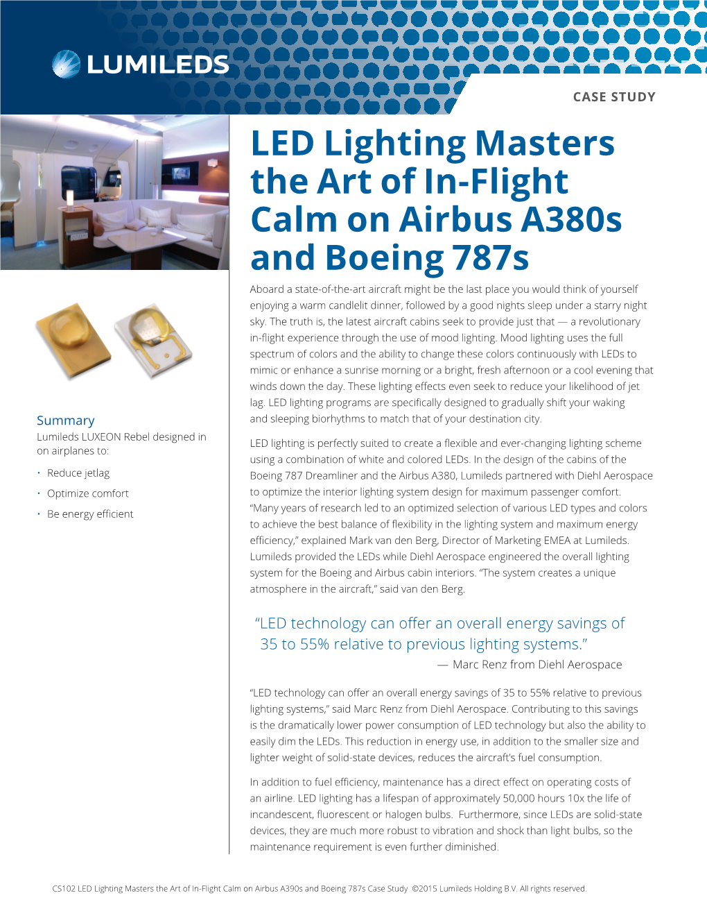 LED Lighting Masters the Art of In-Flight Calm on Airbus A380s And