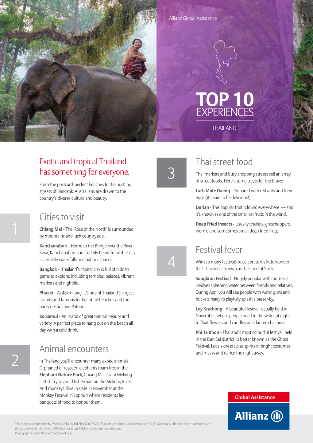 Top 10 Experiences Thailand