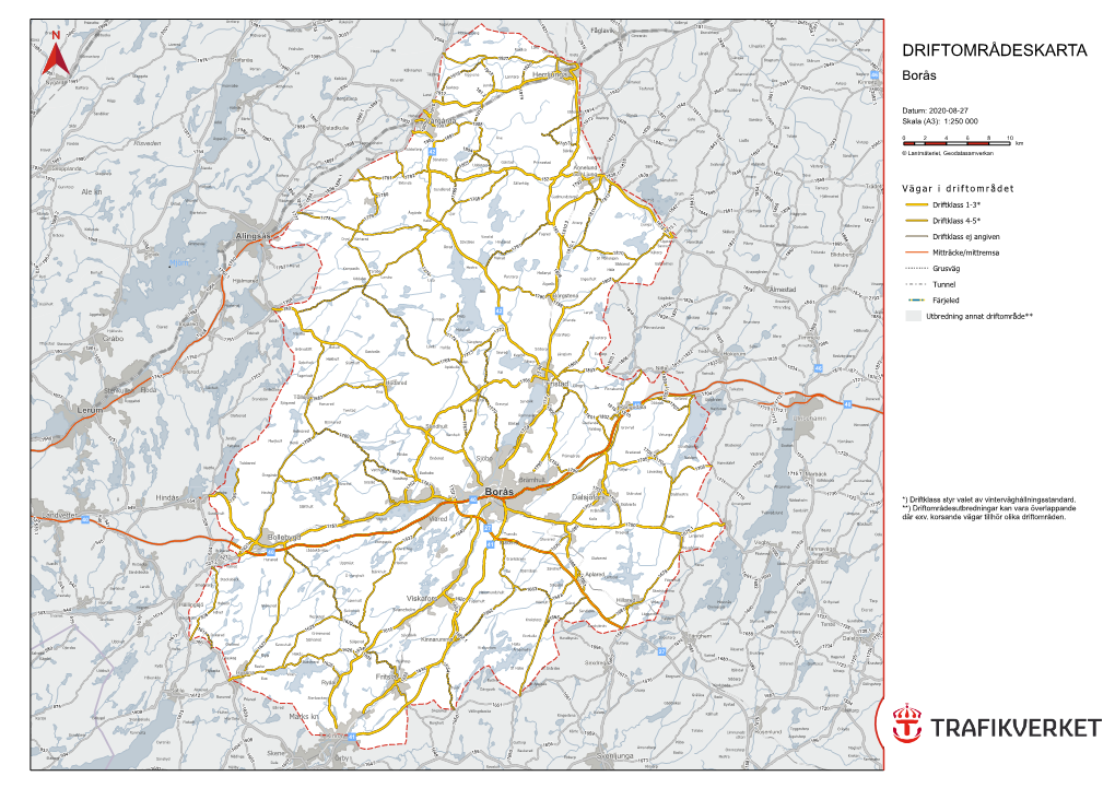Karta Över Driftområde Borås (Pdf, 2,4