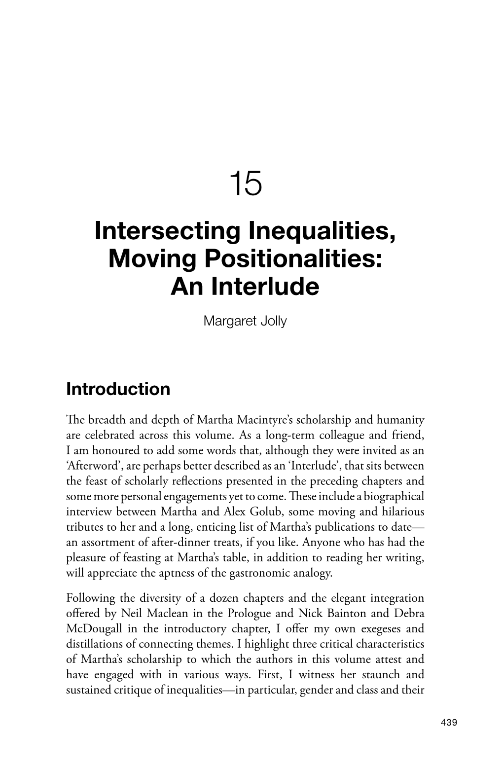 15. Intersecting Inequalities, Moving Positionalities