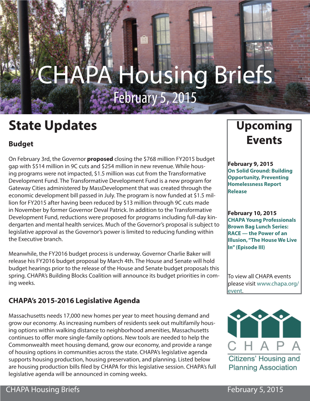 February Housing Briefs