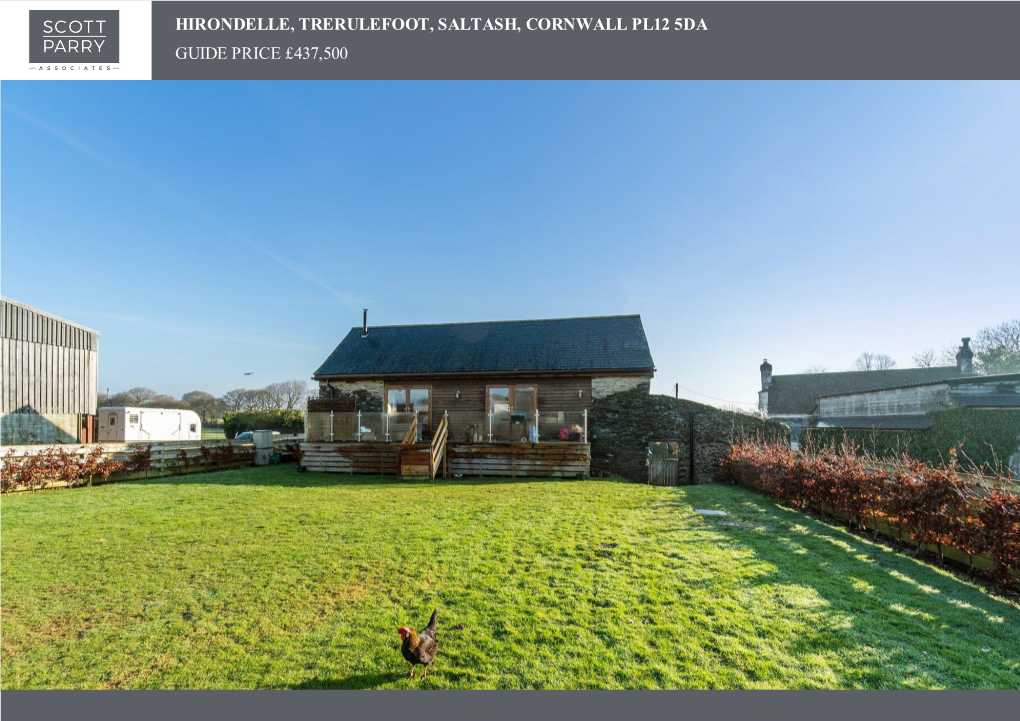 Hirondelle, Trerulefoot, Saltash, Cornwall Pl12 5Da Guide Price £437,500