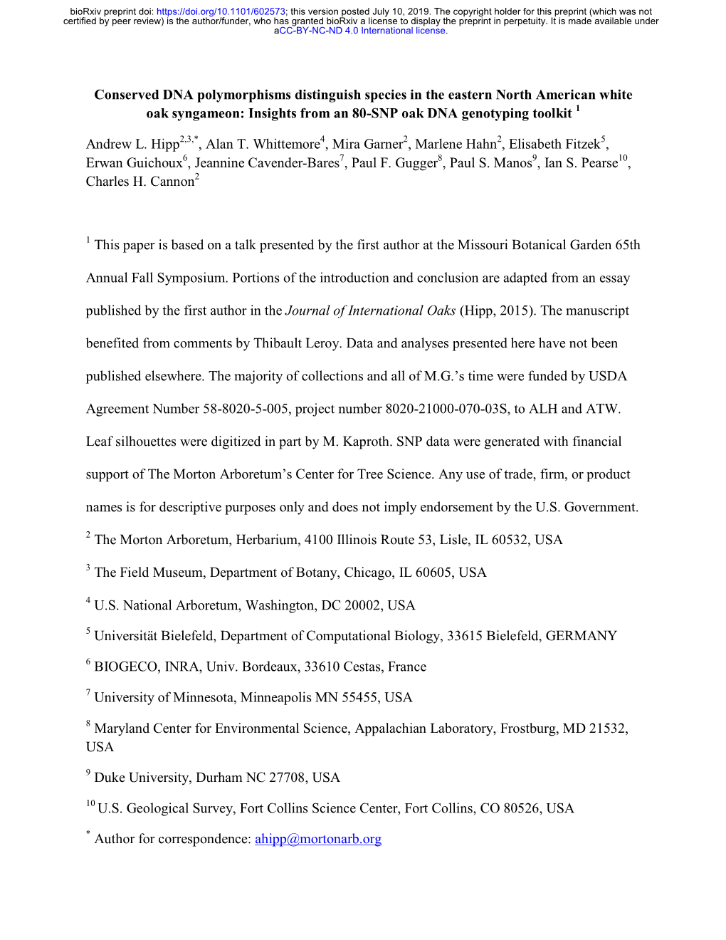 Insights from an 80-SNP Oak DNA Genotyping Toolkit 1