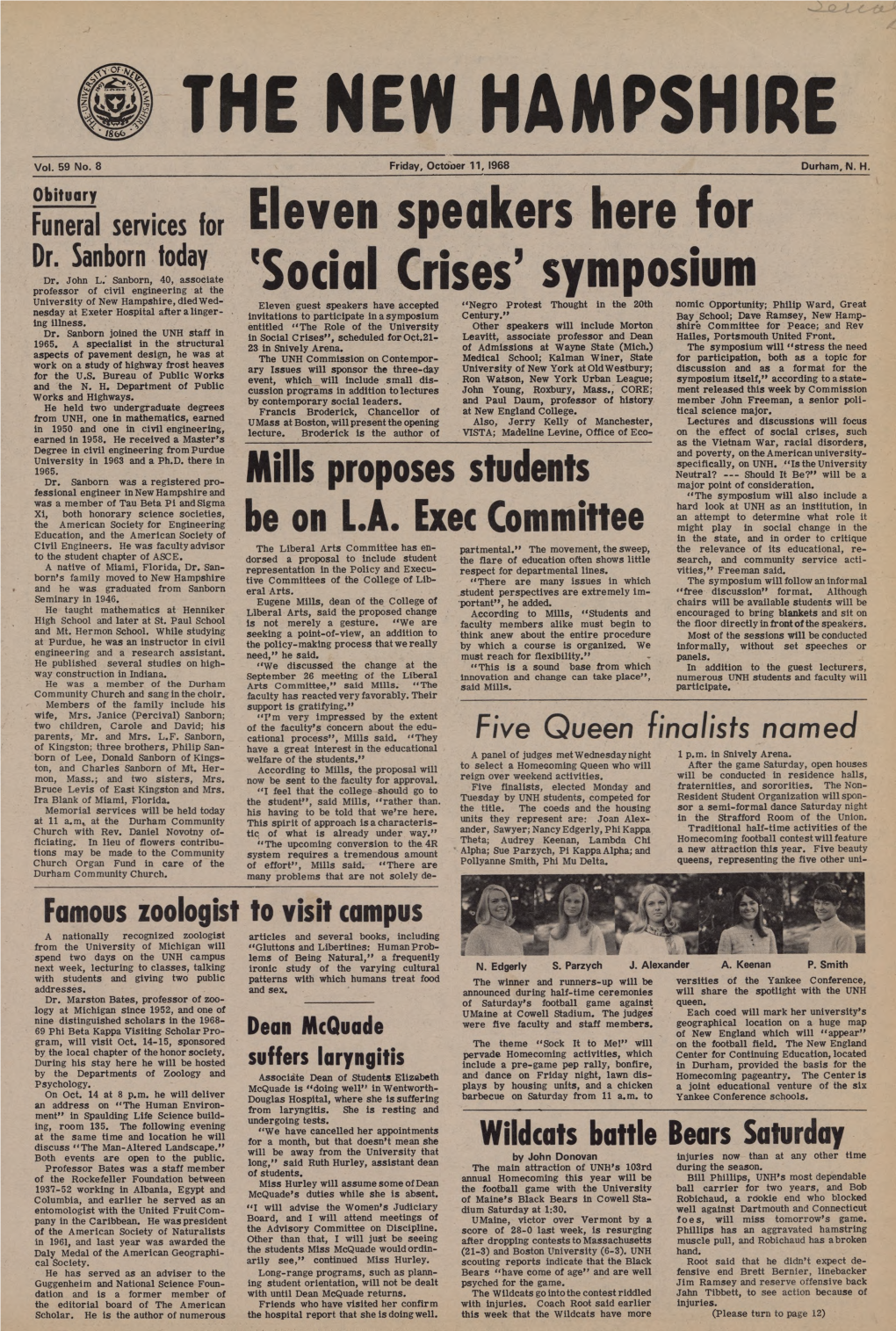 Oct. 11, 1968 TRY HOMECOMING DANCE Collegiately' Correct
