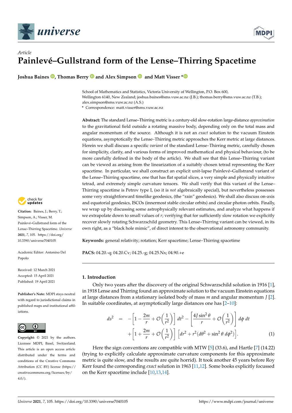 Painlevé–Gullstrand Form of the Lense–Thirring Spacetime