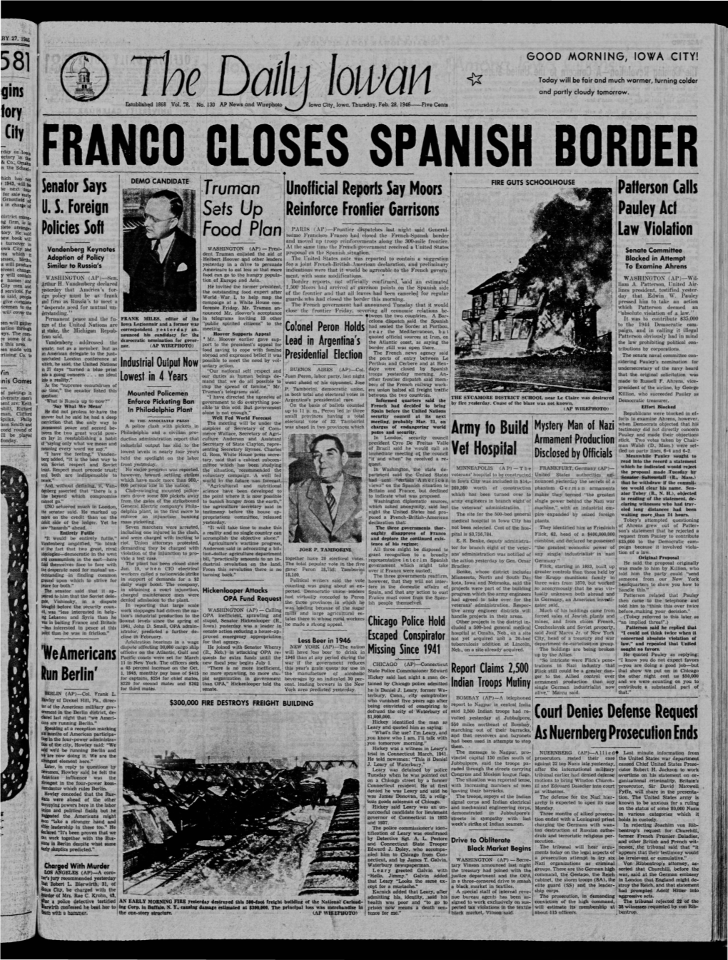 Daily Iowan (Iowa City, Iowa), 1946-02-28