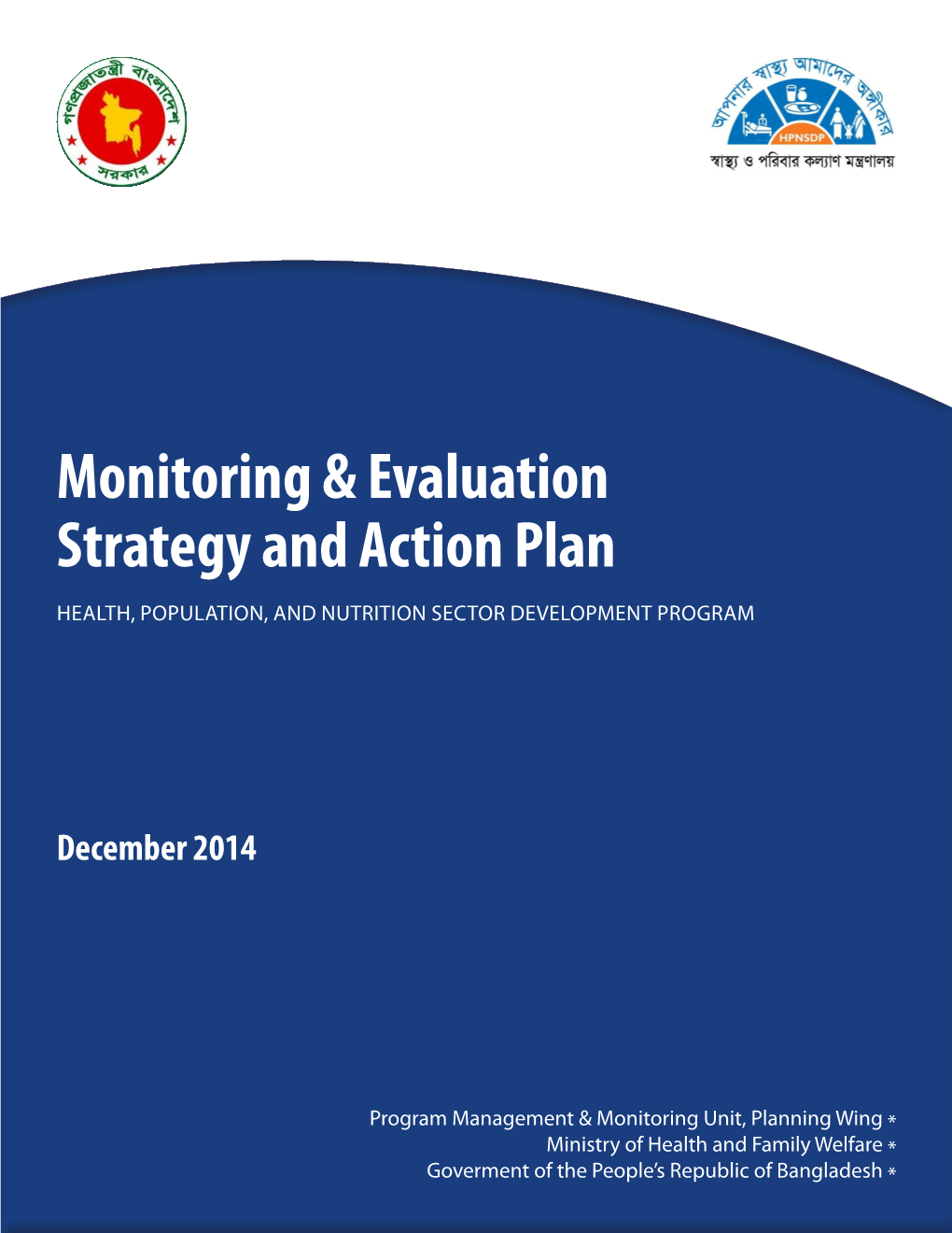 Monitoring & Evaluation Strategy and Action Plan