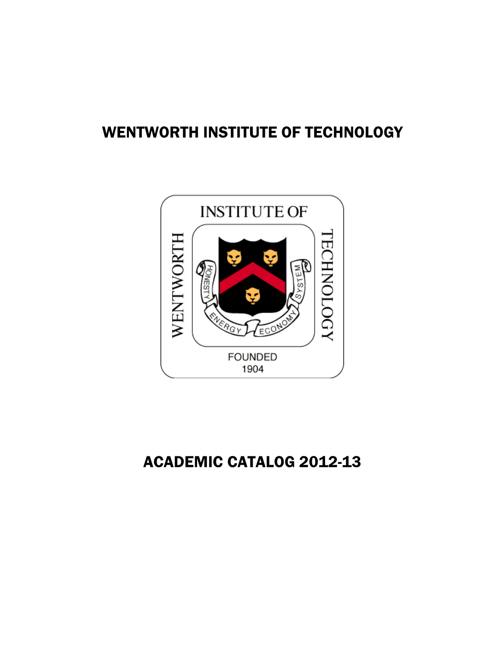 2012-2013 Academic Catalog