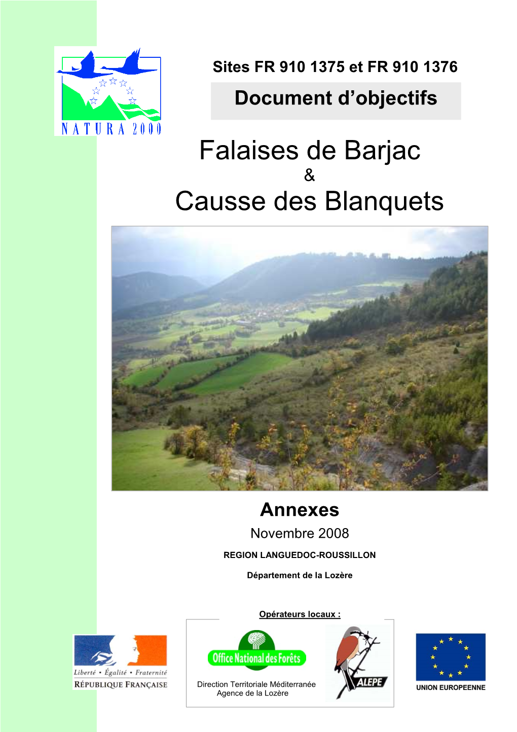 Falaises De Barjac Causse Des Blanquets