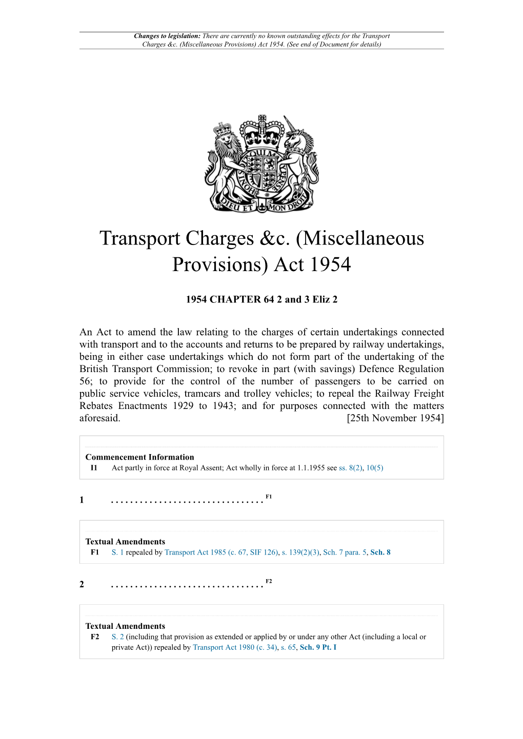 (Miscellaneous Provisions) Act 1954