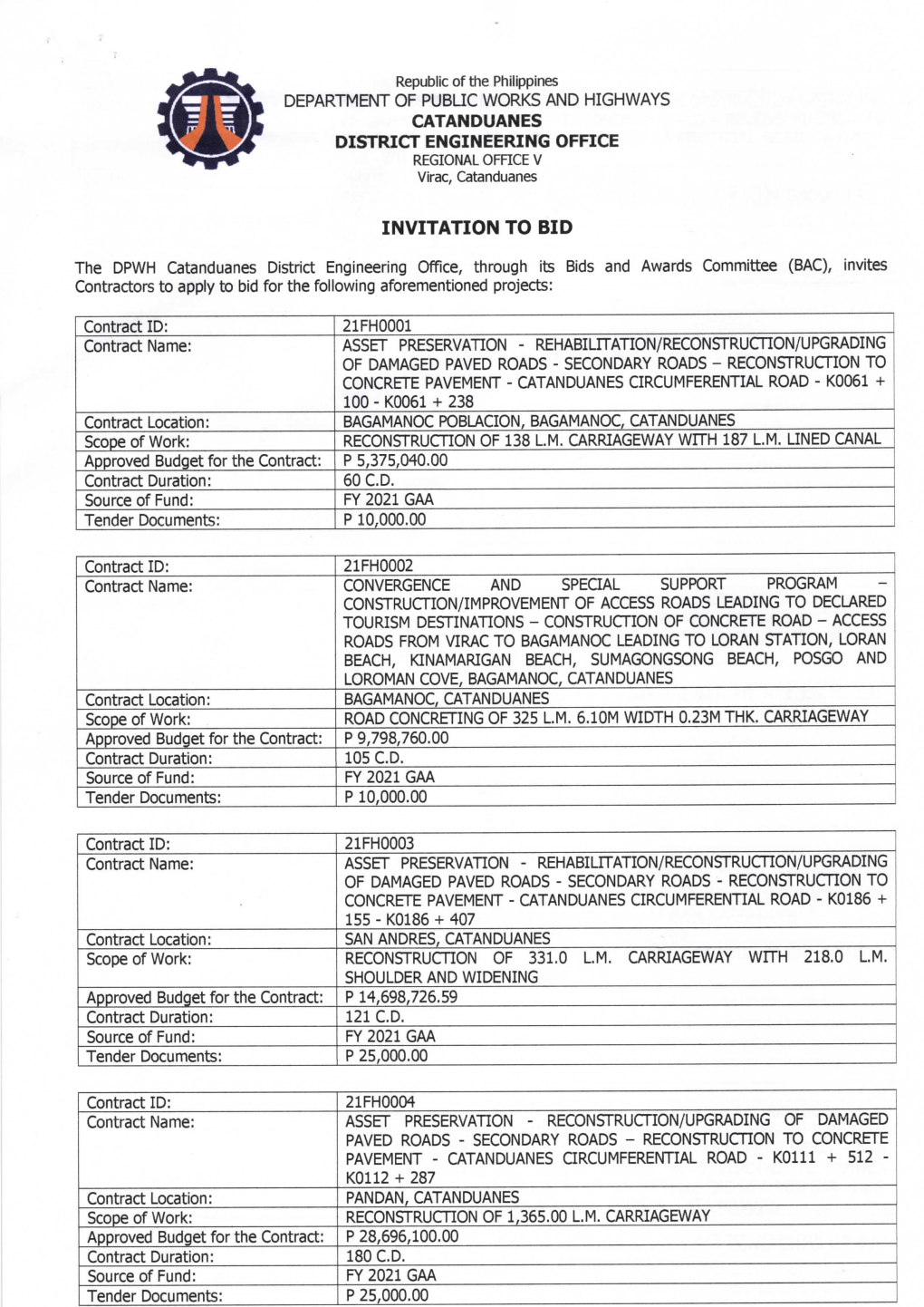 Department of Public Works and Highways Shoulderandwidening