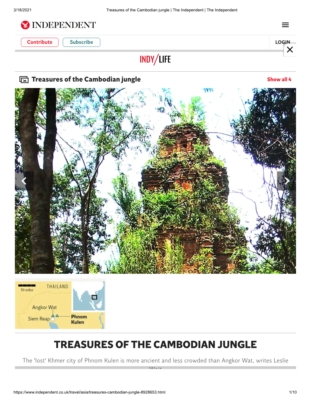 Treasures of the Cambodian Jungle | the Independent | the Independent