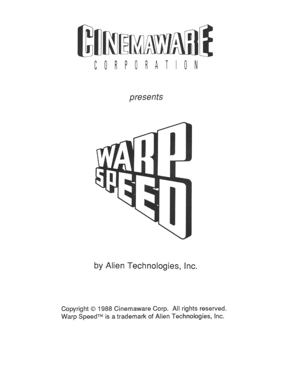 PDF: Warpspeed Manual with Schematics