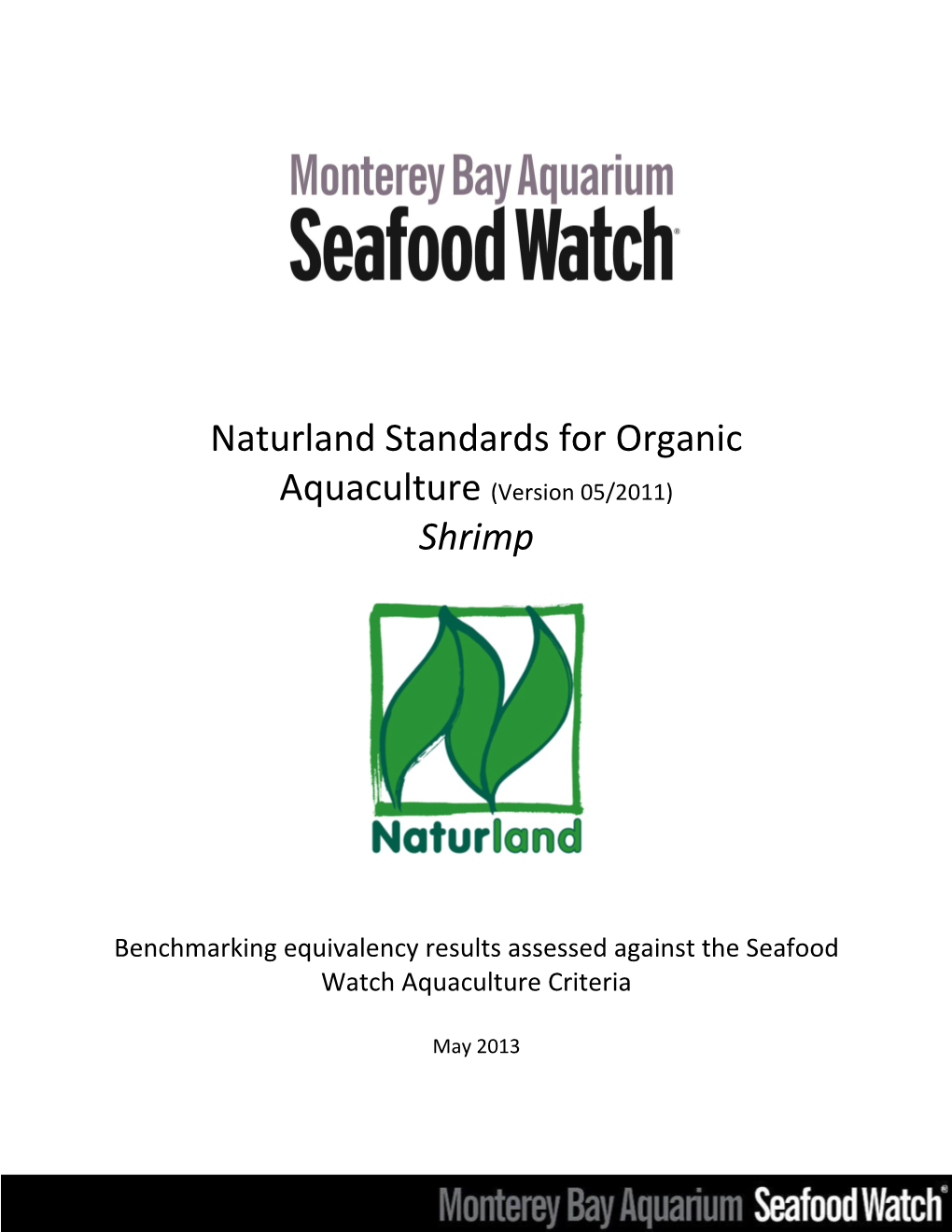 Naturland Standards for Organic Aquaculture Shrimp