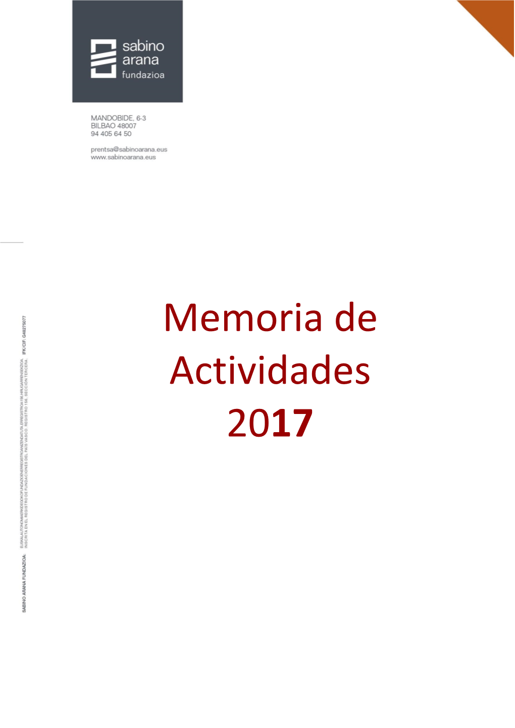 Memoria De Actividades 2017