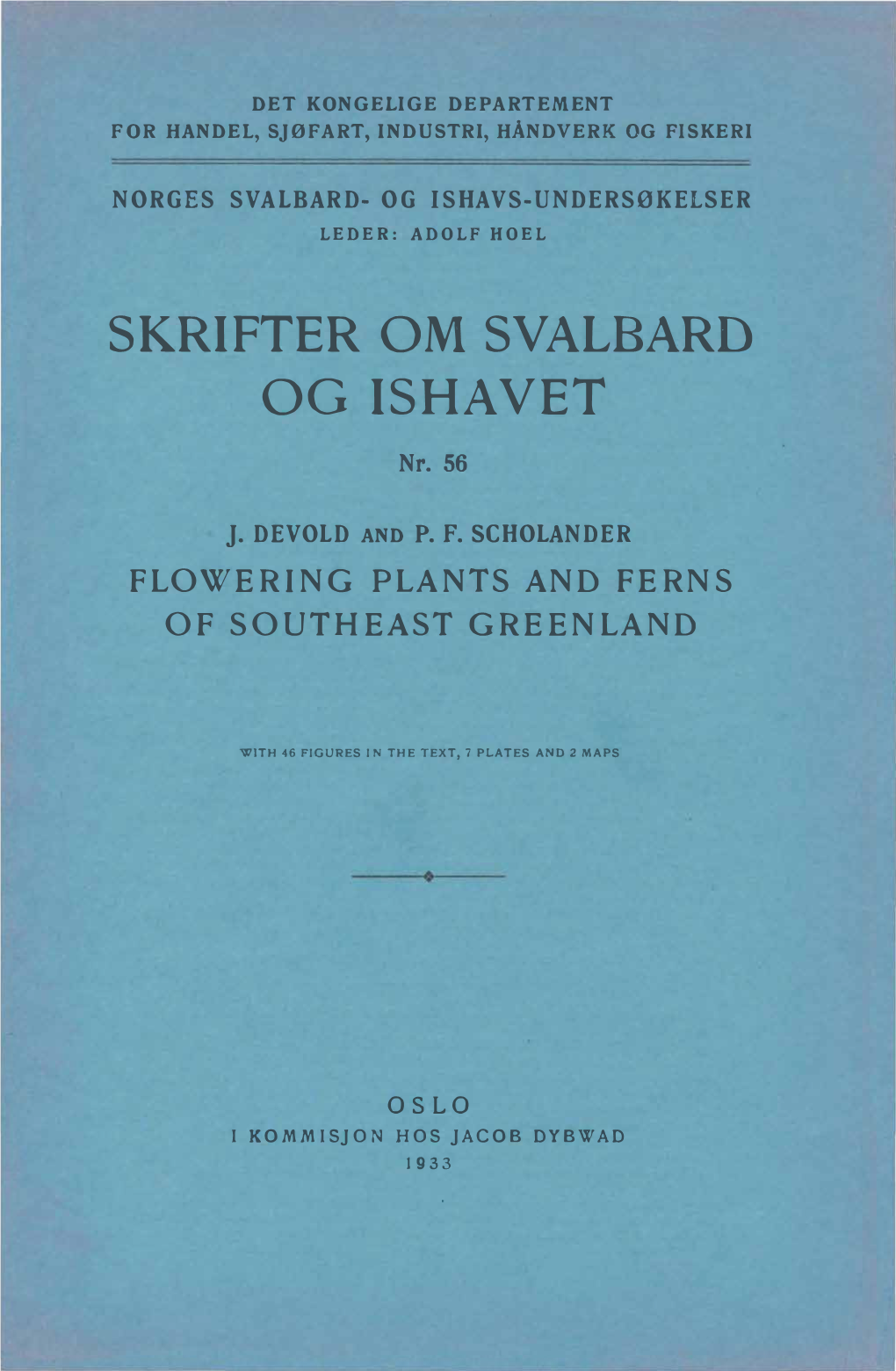 Skrifter Om Svalbard Og Ishavet