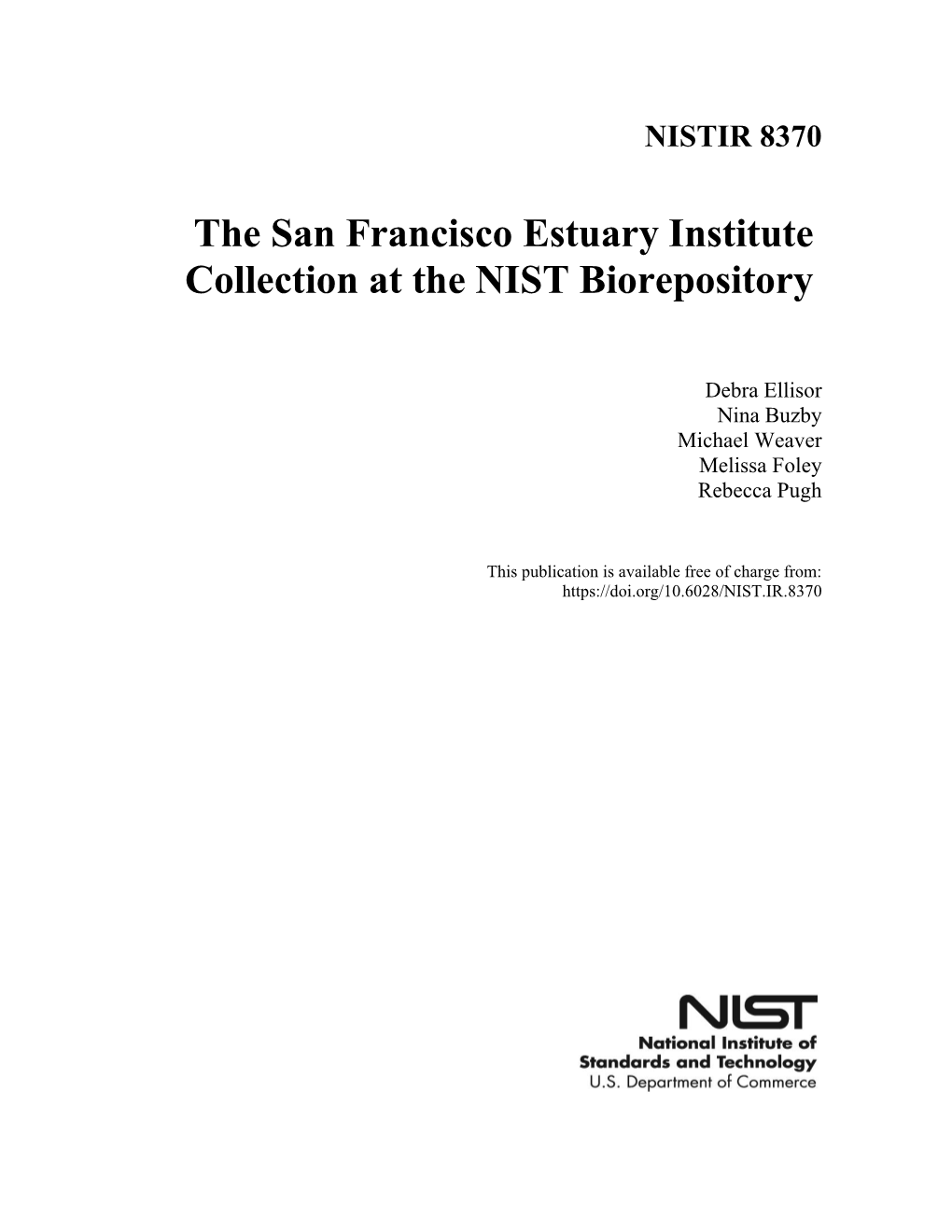 The San Francisco Estuary Institute Collection at the NIST Biorepository