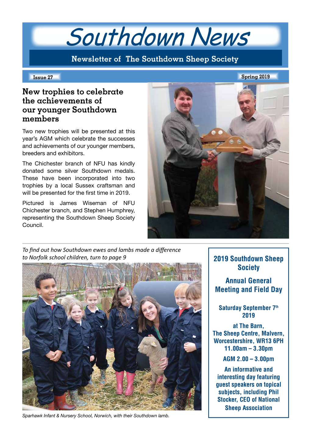 Southdown News Newsletter of the Southdown Sheep Society