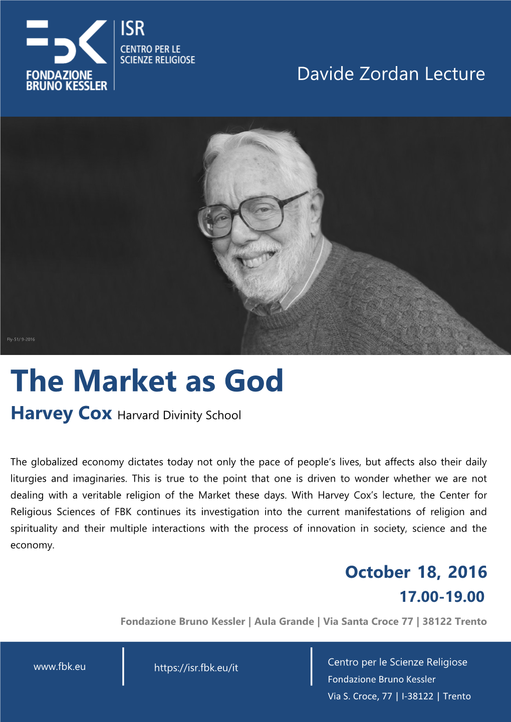 The Market As God Harvey Cox Harvard Divinity School