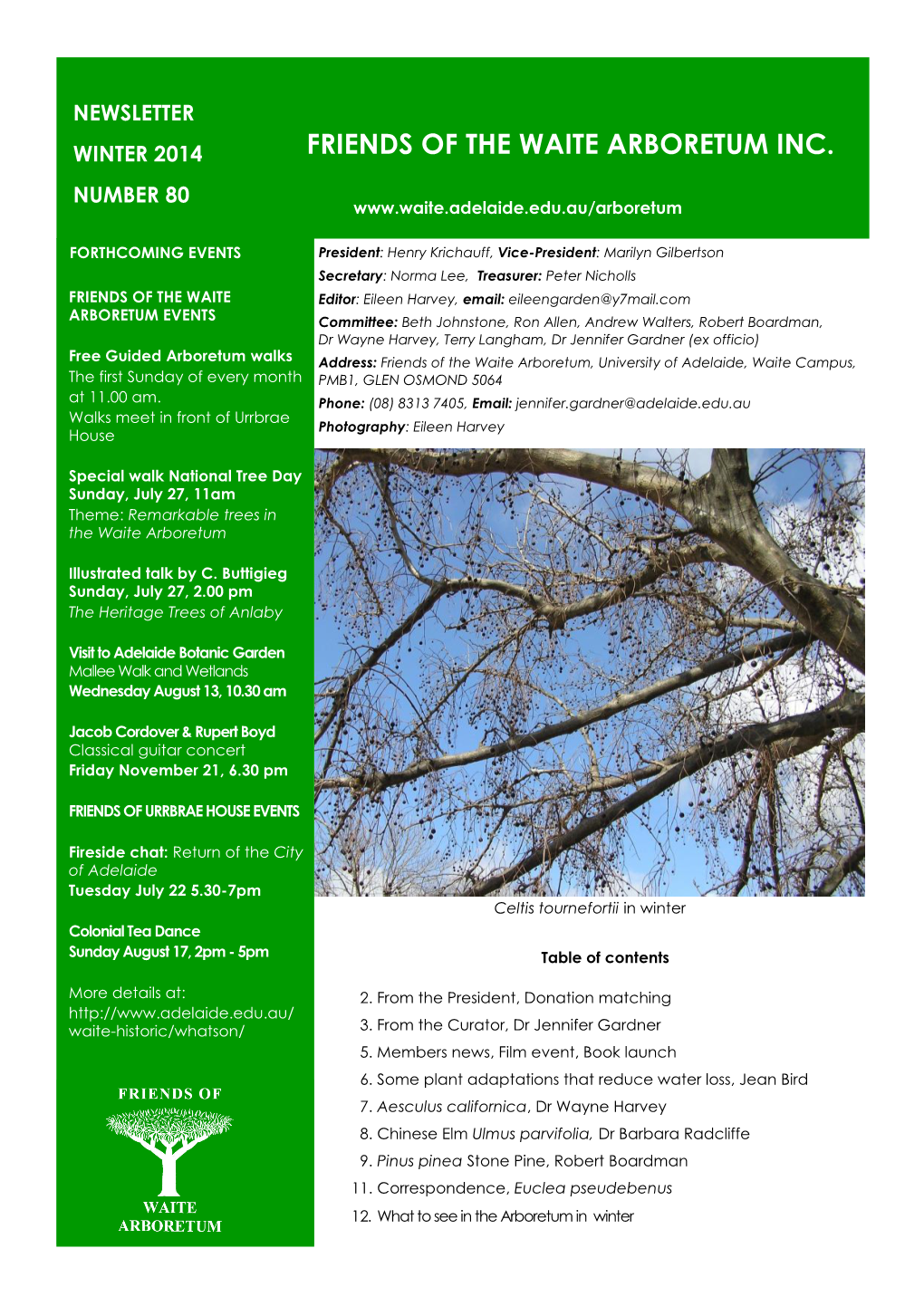 Newsletter #80 Winter 2014