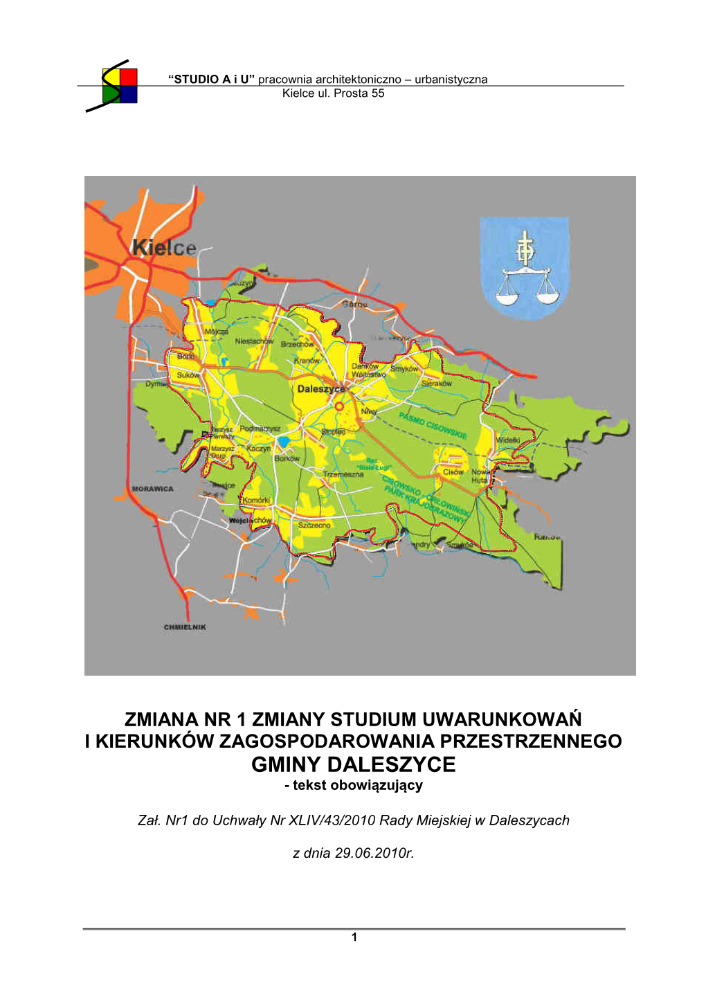 GMINY DALESZYCE - Tekst Obowi Ązuj Ący