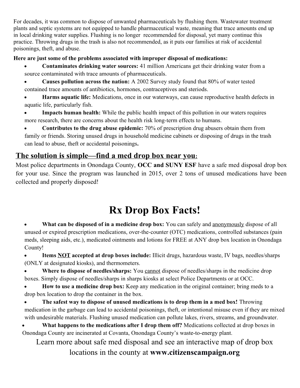 Here Are Just Some of the Problems Associated with Improper Disposal of Medications