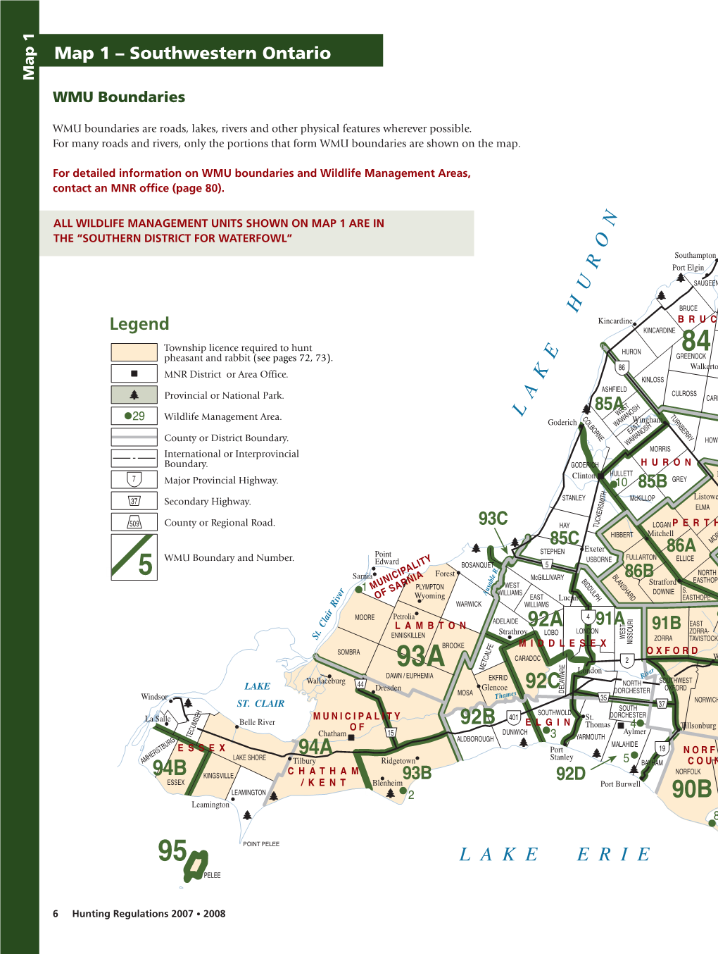 Ontario Wildlife Management Unit Maps 2007