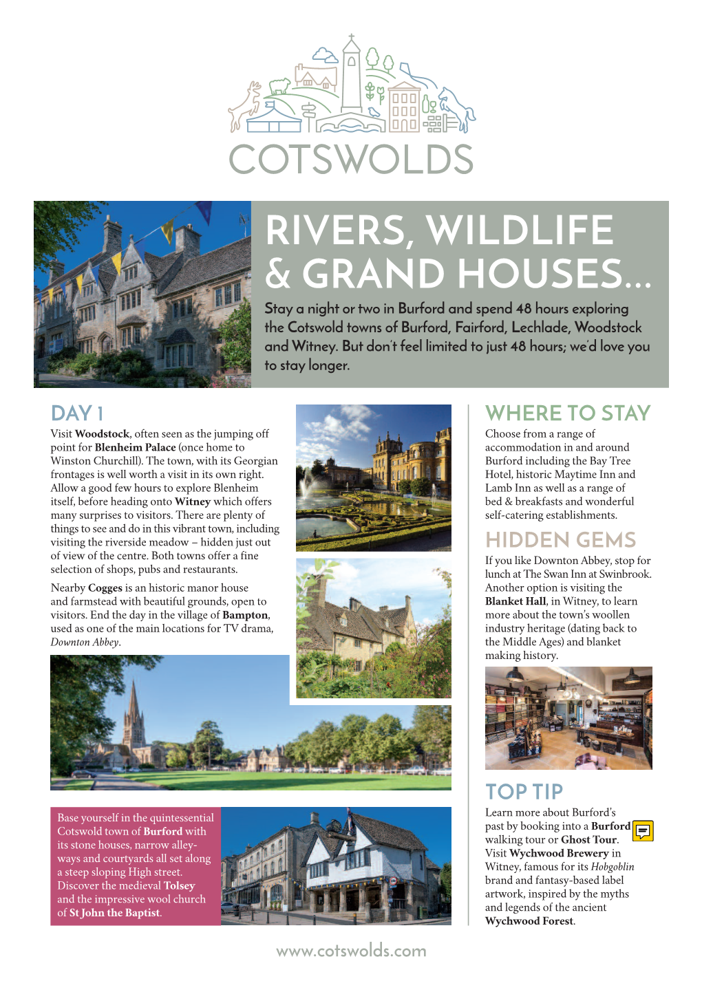 Rivers, Wildlife & Grand Houses