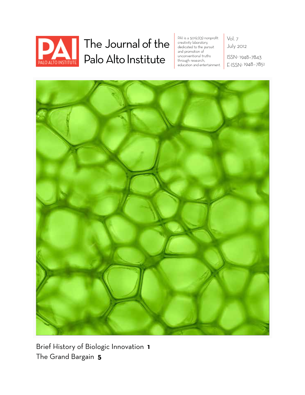 The Journal of the Palo Alto Institute
