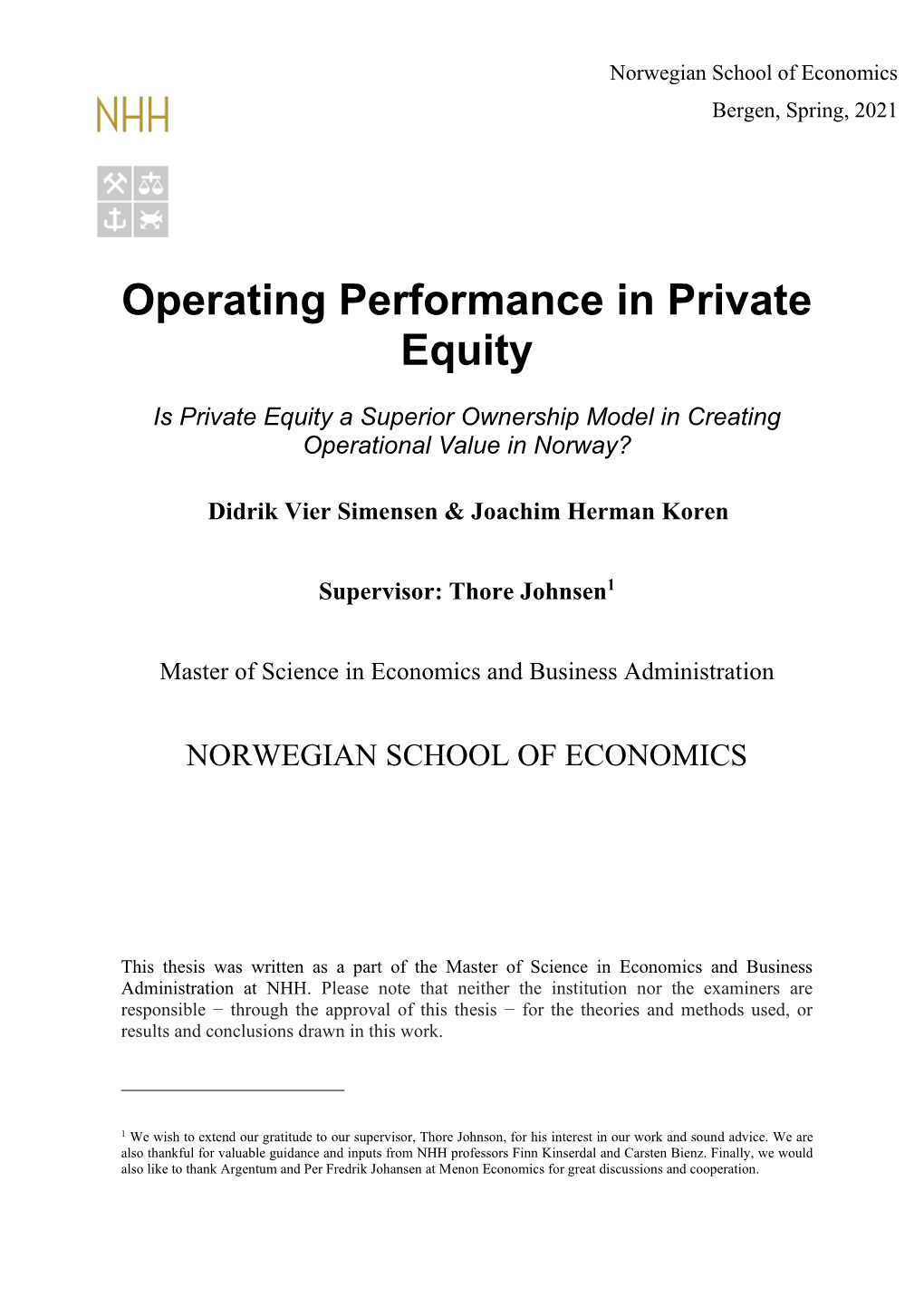 2. the Private Equity Market and Business Model