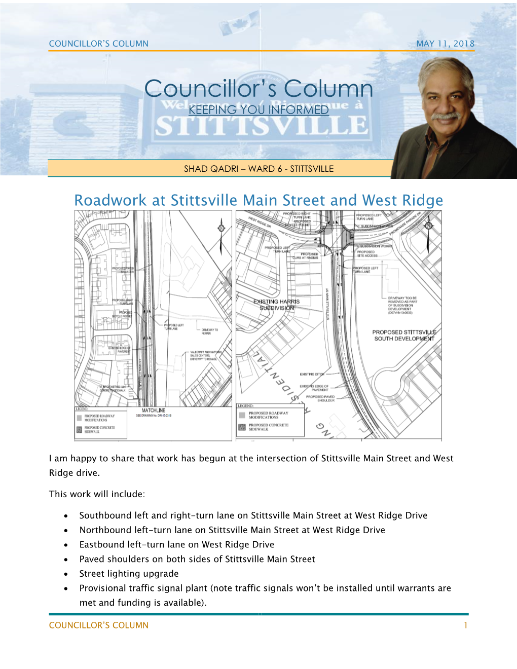 Councillor's Column