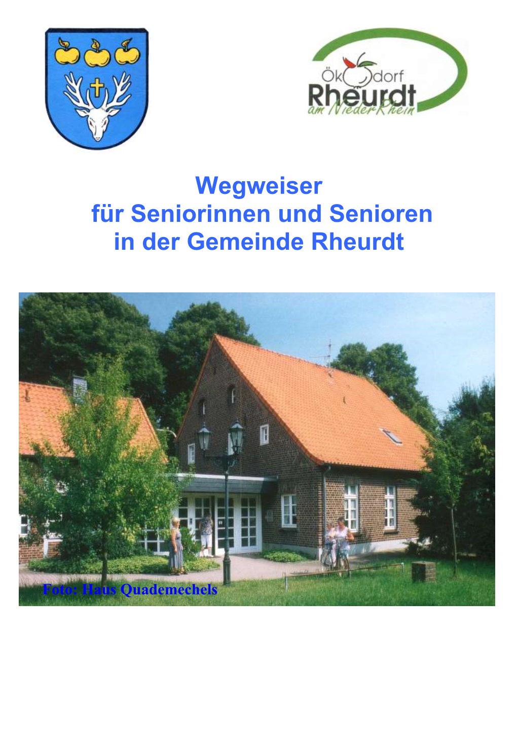 Wegweiser Für Seniorinnen Und Senioren in Der Gemeinde Rheurdt