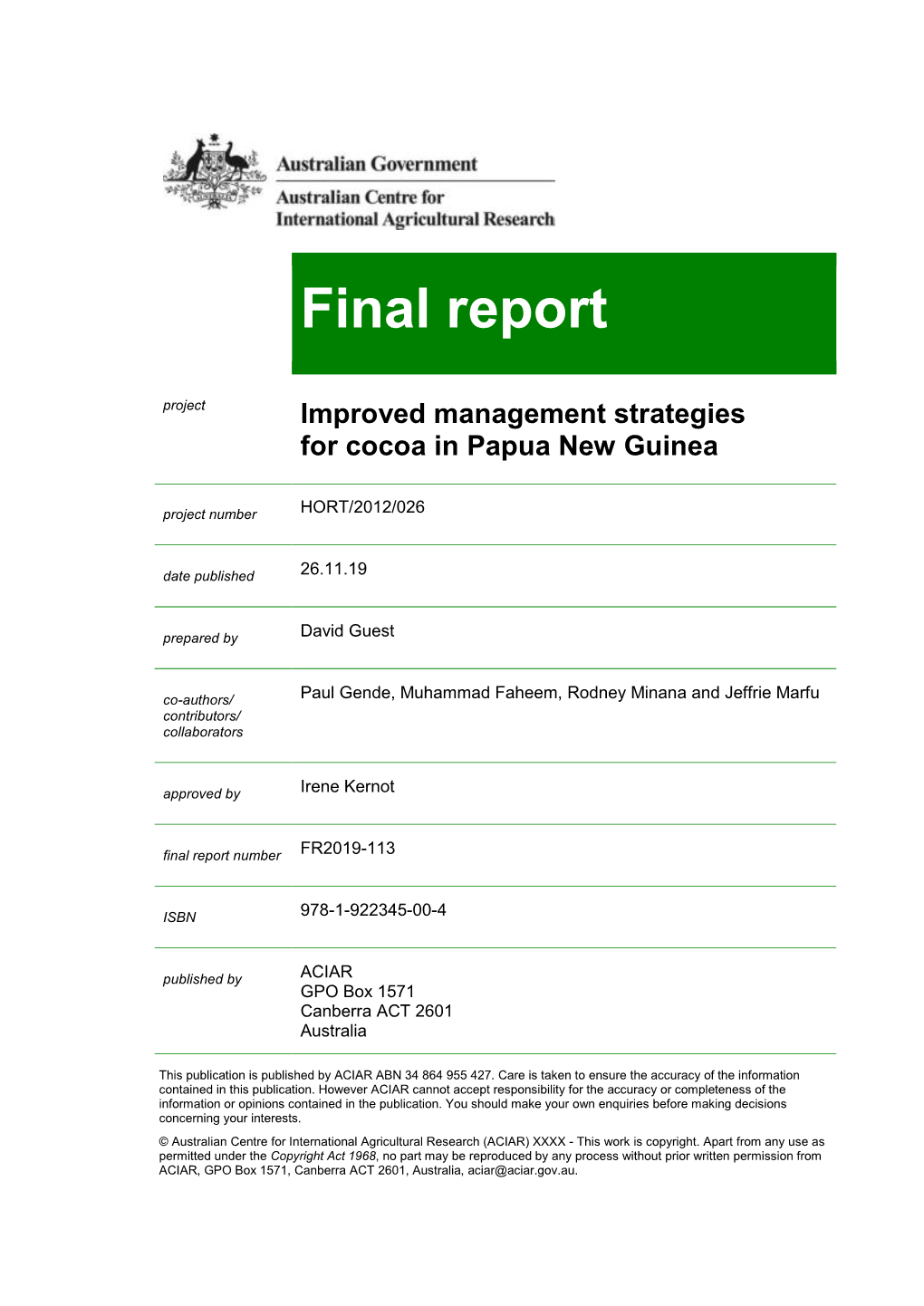 Final Report HORT/​2012/​026 2.51 MB -​