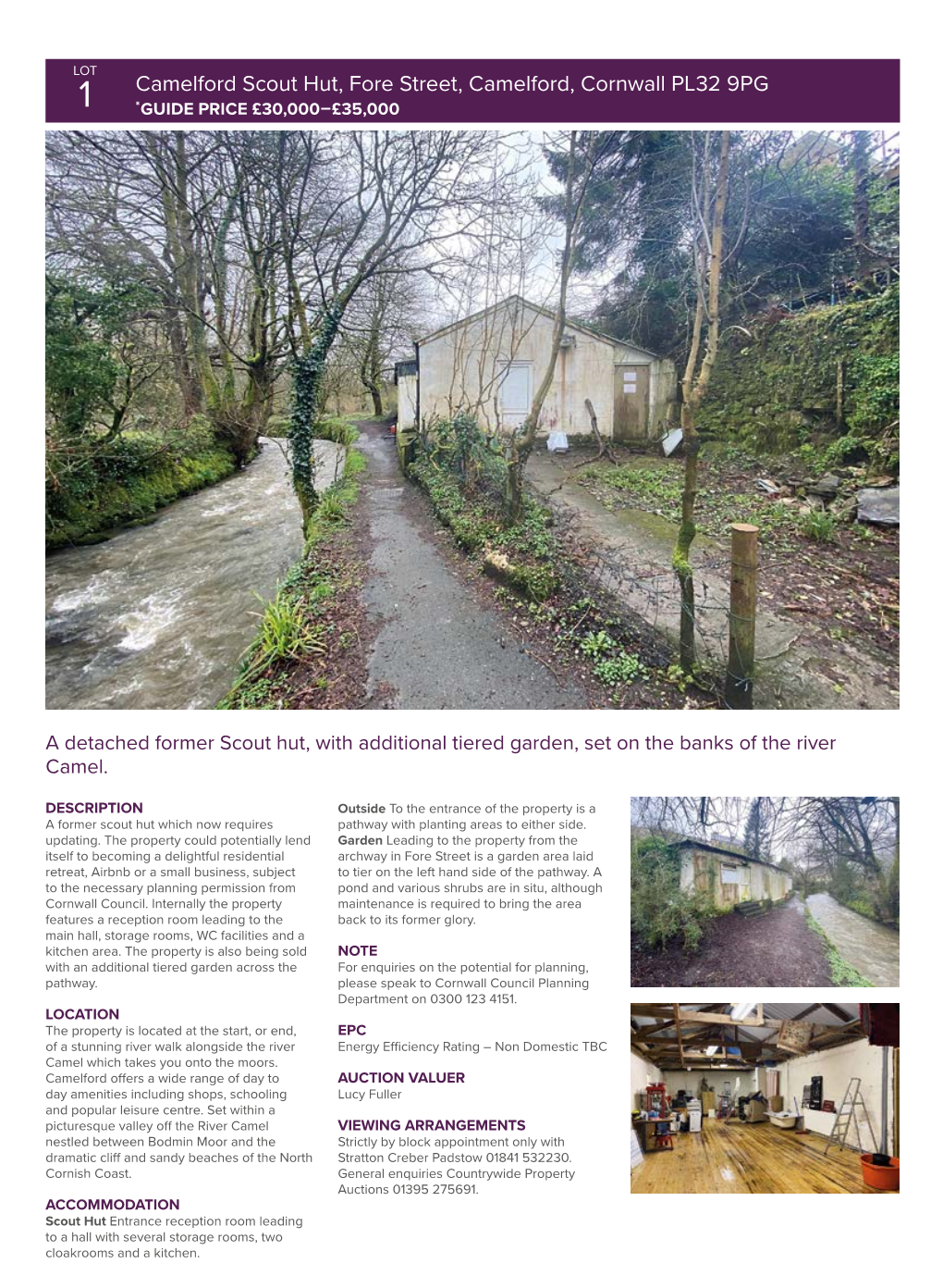 1 Camelford Scout Hut, Fore Street, Camelford, Cornwall PL32