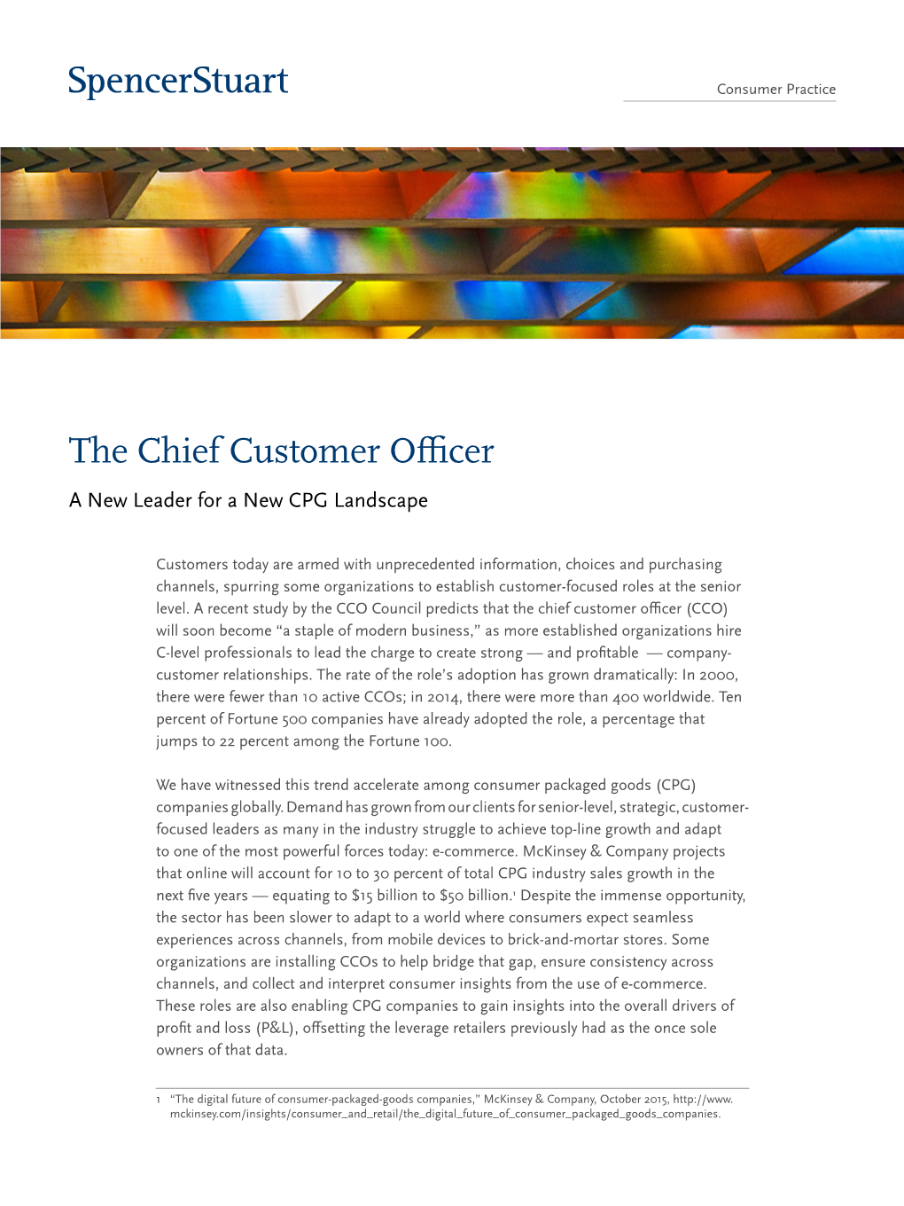 The Chief Customer Officer a New Leader for a New CPG Landscape