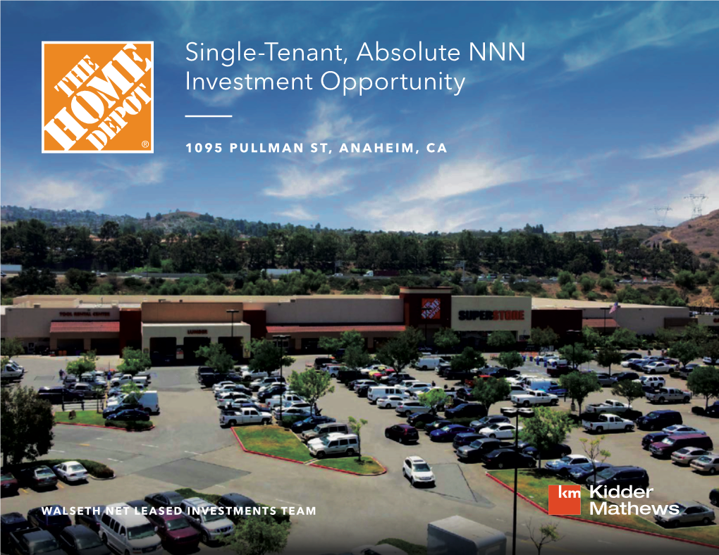 Single-Tenant, Absolute NNN Investment Opportunity