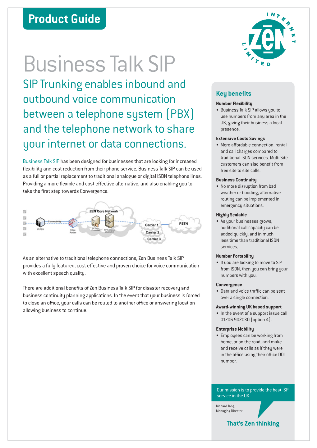 Business Talk SIP Product Guide